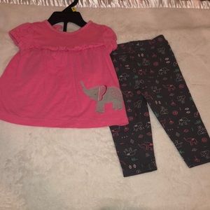 Carter’s Shirt and leggings set